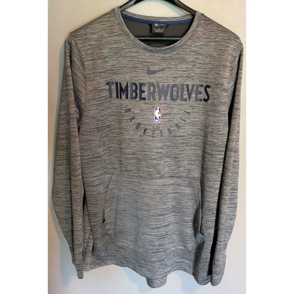 Nike Minnesota Timberwolves Gray Crewneck Sweatshirt NBA Size XL